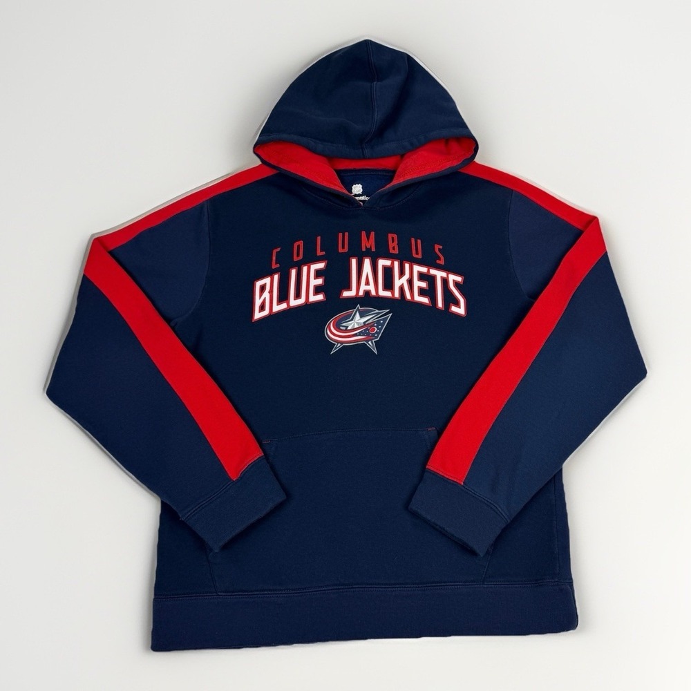 Columbus Blue Jackets Hoodie Men's Medium Fanatics Hockey NHLโ Sweatshirt Ohio